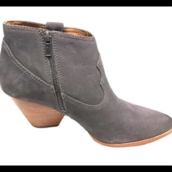 Frye booties pointed toe leather upper short boots ankle boots shoes women 10 - Picture 5 of 5